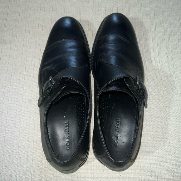 COLE HAAN C11825 Monk Strap Black Leather Men's Size 10.5M - Picture 10 of 11